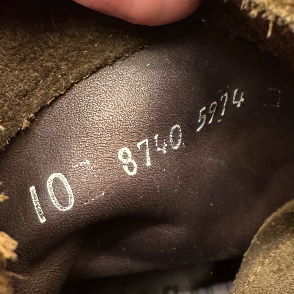 Nisolo Amalia All-Weather Suede Leather Boot in Dark Olive Size 10 - Picture 9 of 10
